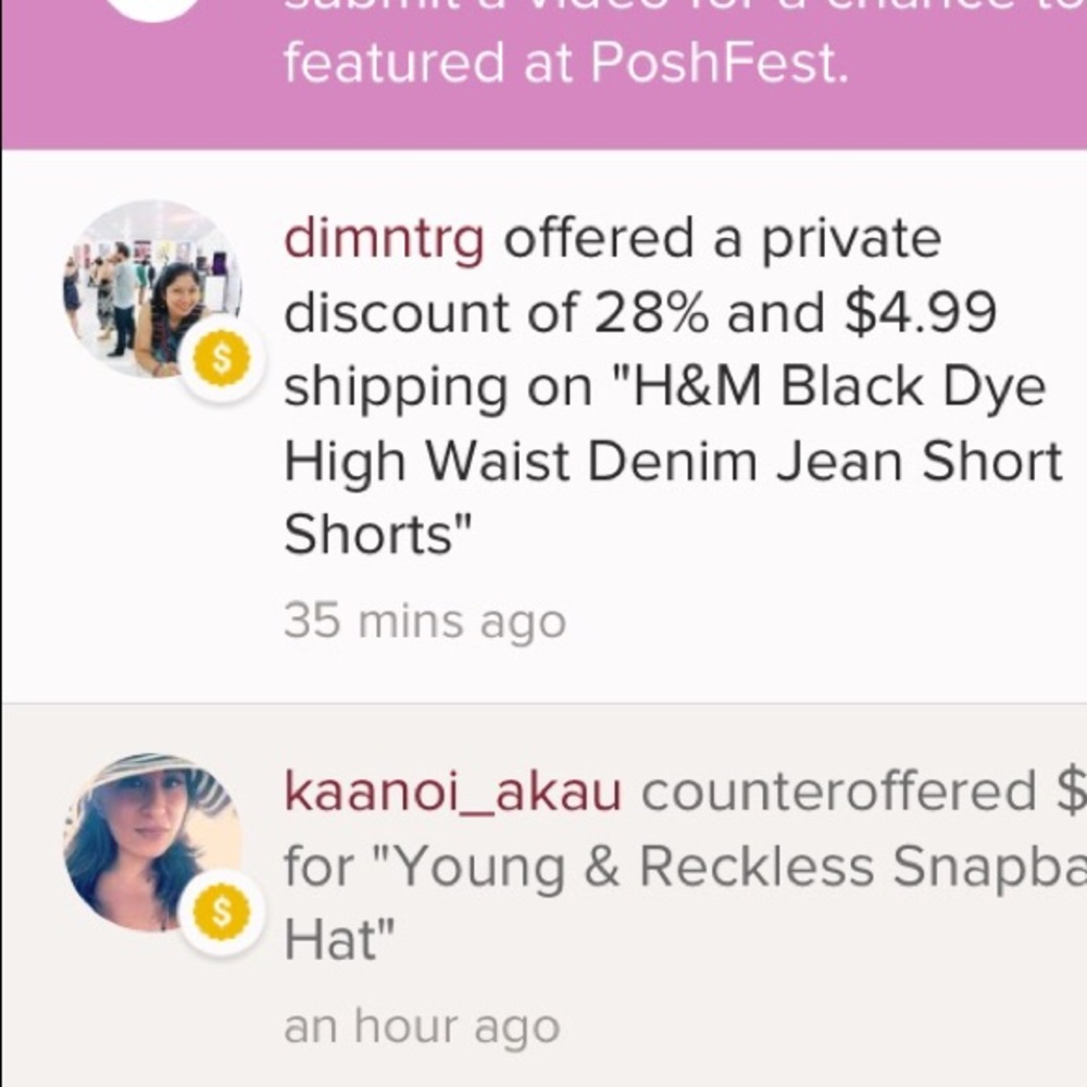 Showing In Poshmark Discounts